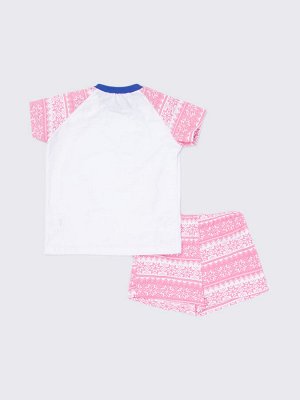 Пижама: Футболка, шорты "Лисенок" для девочки (30227)