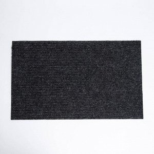 Коврик влаговпитывающий придверный без окантовки Доляна «Стандарт», 40x60 см, цвет серый