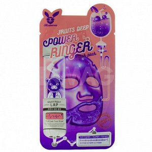 Elizavecca Тканевая маска для лица с экстрактами фруктов, Power Ringer Mask Pack Fruits Deep 23 мл.