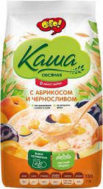 Каша овс. с абрикосом и черносливом НТВ 350гр ОГО