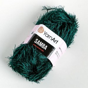 Пряжа "Samba" 100% полиэстер 150м/100гр (590 изумруд)