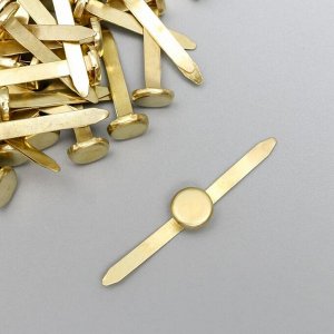 Брадсы для творчества металл "Золотые" набор 50 шт 2,5 см