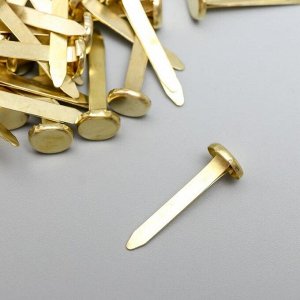 Брадсы для творчества металл "Золотые" набор 50 шт 2,5 см