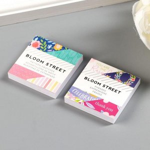 Набор бумаги для скрапбукинга Pink Paislee "Bloom Street" 5х5 см, 72 листа