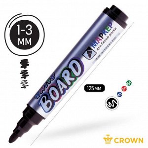 Маркер для доски 3.0 мм, Crown Multi Board Comfort WB-1000, чёрный