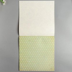 Набор бумаги "Зеленый миндаль" 30.5смх30.5см, 24 листа+1 лист вырубки