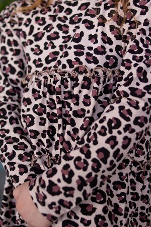 Платье "Леопарда" Дл.Рукав