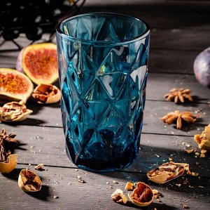 Набор стаканов Magistro «Круиз», 350 мл, 8х8х12,5 см, 6 шт, цвет синий