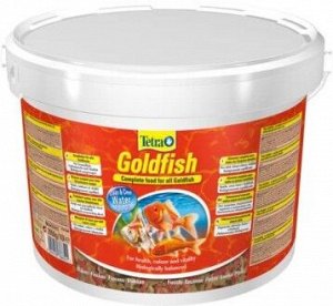 TetraGoldfish корм в хлопьях для всех видов золотых рыбок 10 л (ведро)