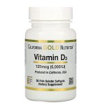 California Gold Nutrition, Витамин D3, 125 мкг (5000 МЕ), 90 рыбно-желатиновых мягких таблеток