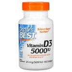 Doctor&#039;s Best, Витамин D3, 125 мг (5000 МЕ), 360 мягких таблеток