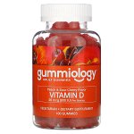 Gummiology, витамин D3 для взрослых, 20 мкг (800 МЕ), со вкусом персика и вишни, 100 вегетарианских жевательных таблеток