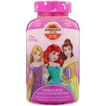Sundown Naturals Kids, полноценный комплекс витаминов в жевательных таблетках, «Диснеевская принцесса», натуральные виноград, апельсин и вишня, 180 жевательных таблеток
