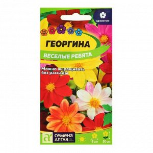 Семена цветов Георгина "Веселые Ребята", ц/п,  О, 0,2 г.