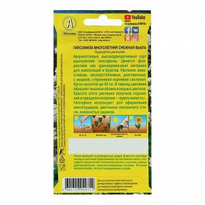 Семена  цветов Гипсофила махровая "Снежная вьюга", Мн, 0,05 г