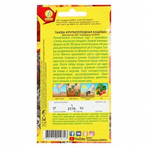 Семена Тыква крупноплодная "Кашевар", 2 г