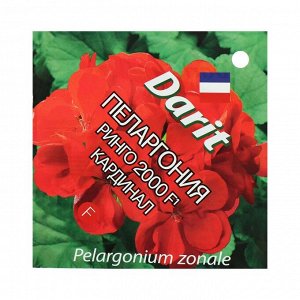 Семена цветов Пеларгония "Ринго 2000" Кардинал, Мн,DARIT 4 шт , F1,