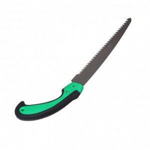 Ножовка садовая, 420 мм, пластиковая ручка, зелёная