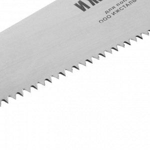 Ножовка по дереву "ИЖСТАЛЬ", серия ЛЮКС, 400 мм, шаг 5 мм, толщина 1 мм, ГОСТ