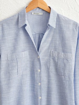 Рубашка Форма: Стандарт
Длина: Стандарт
Тип товара: Рубашка
Ткань: Поплин
Длина рукава: Длинный рукав
Силуэт: Рубашка
Материал: 100% хлопок
РАЗМЕР: XS
ЦВЕТ: Blue Striped
СОСТАВ: Основной материал: 100