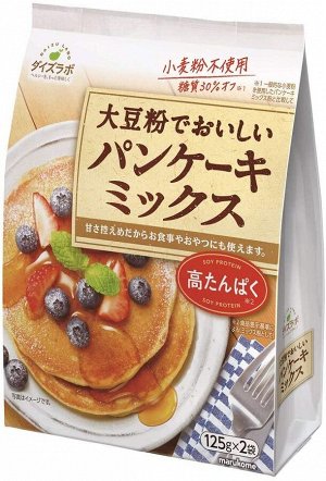 MARUKOME Soybean Lab Pancake Mix Gluten Free - безглютеновая смесь для панкейков