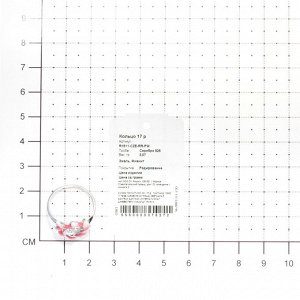 Серебряное кольцо с фианитом и эмалью R1511-CZE-RR-PW