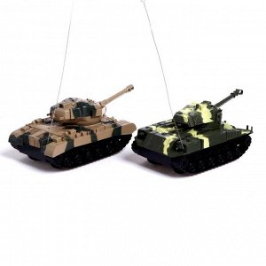Танковый бой «Военная стратегия», на радиоуправлении, 2 танка, свет и звук