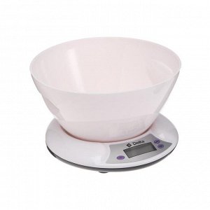 Весы кухонные DELTA KCE-01, электронные, до 5 кг, белые