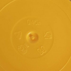 Контейнер пищевой 450 мл с герметичной крышкой, цвет микс