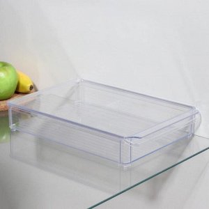 Органайзер для xолодильника с крышкой IDEA, 20?30?5 см, цвет прозрачный