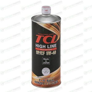 Масло моторное TCL High Line 5w40, синтетическое, API SP/CF, универсальное, 1л, арт. H0010540SP