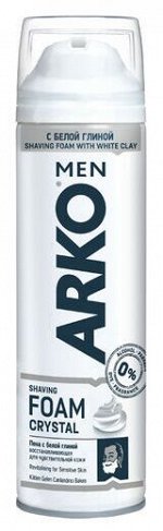 Акция!!! ARKO пена д/бритья 200мл CRYSTAL /24/ 508644