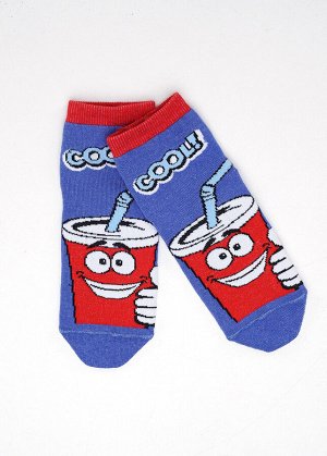 Носки Состав: 80% Хлопок 18% ПА 2% Эластан; 
Цвет: синий; 
Страна: Россия
носки для мальчика рисунок кока - кола