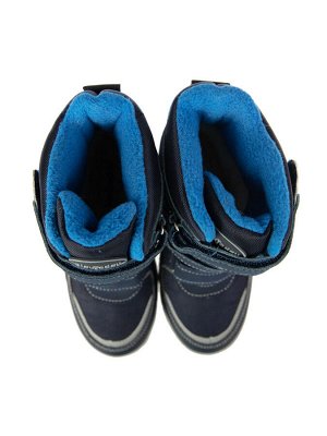 Ботинки Состав: 100% искусственная кожа, отделка- 100% полиэстер; 
Цвет: серый, тёмно-синий, белый, синий
 материал верха – мембранная ткань
 трехслойная конструкция верха обуви с высокими теплозащит