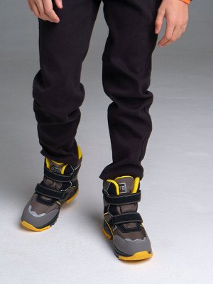 Ботинки Состав: 100% искусственная кожа, дополнительный материал- 100% полиэстер; 
Цвет: серый, черный, жёлтый
 материал верха с характеристиками - water resistant (водонепроницаемость)
 трехслойная 