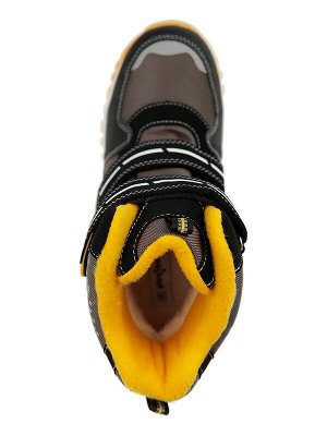 Ботинки Состав: 100% искусственная кожа, дополнительный материал- 100% полиэстер; 
Цвет: черный, серебристый, жёлтый, оранжевый, серый
 материал верха с характеристиками - water resistant (водонепрон