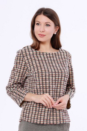 Джемпер. Цвет: Желтый/терракотовый