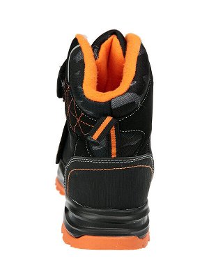 Ботинки Состав: 100% искусственная кожа, дополнительный материал- 100% полиэстер; 
Цвет: черный, оранжевый, серый
 материал верха с характеристиками - water resistant (водонепроницаемость)
 трехслойн