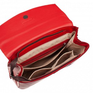 Рюкзак Ткань: натуральная кожа
Цвет: Красный
 Размер: - 33 х 27 х1 2 см (ВхШхГ), высота верхней ручки 32 см (+-5 см регулировка), лямки регулируются по длине. 
Легкая и удобная сумка-рюкзак в стиле ca