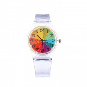 Подарочный набор 2 в 1 "Единорожек": наручные часы d=3.5 см, брелок