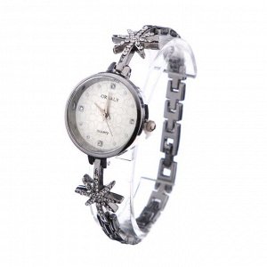 Подарочный набор 2 в 1 Grealy: наручные часы и браслет, d=2.7 см