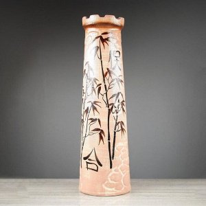Ваза напольная "Замок", бамбук, 66 см, микс, керамика