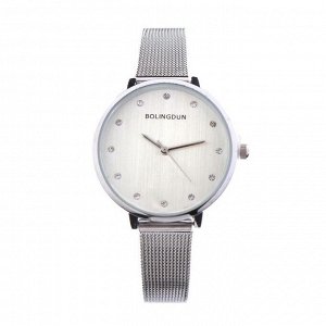 Подарочный набор 2 в 1 "Bolingdun": наручные часы, d=3.5 см, серьги