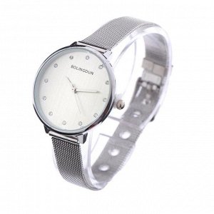 Подарочный набор 2 в 1 "Bolingdun": наручные часы, d=3.5 см, серьги