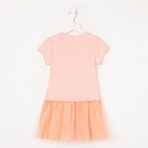 Платье для девочки, цвет коралловый, рост 104 см