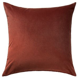 SANELA САНЕЛА Чехол на подушку, красный/коричневый 65x65 см