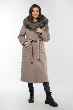 Империя пальто Пальто женское утепленное (пояс)