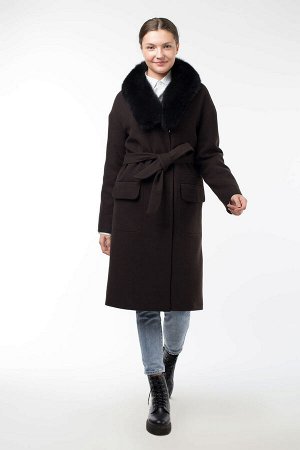 Империя пальто Пальто женское утепленное(пояс)