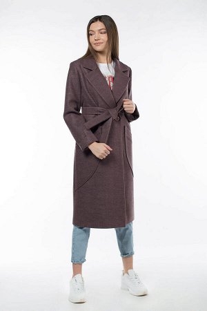 01-08328 Пальто женское демисезонное(пояс)