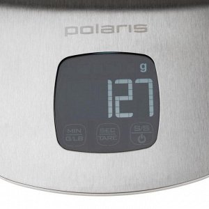 Весы кухонные Polaris PKS 0539DMT, электронные, до 5 кг, автоотключение, серо-белые